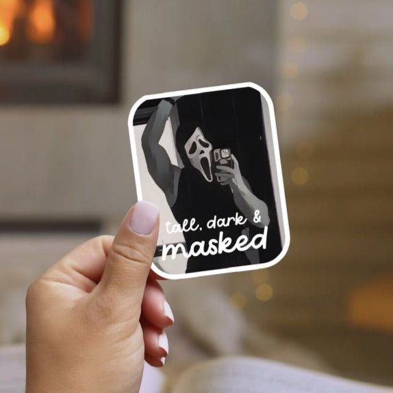Tall Dark and Masked Smut Sticker
